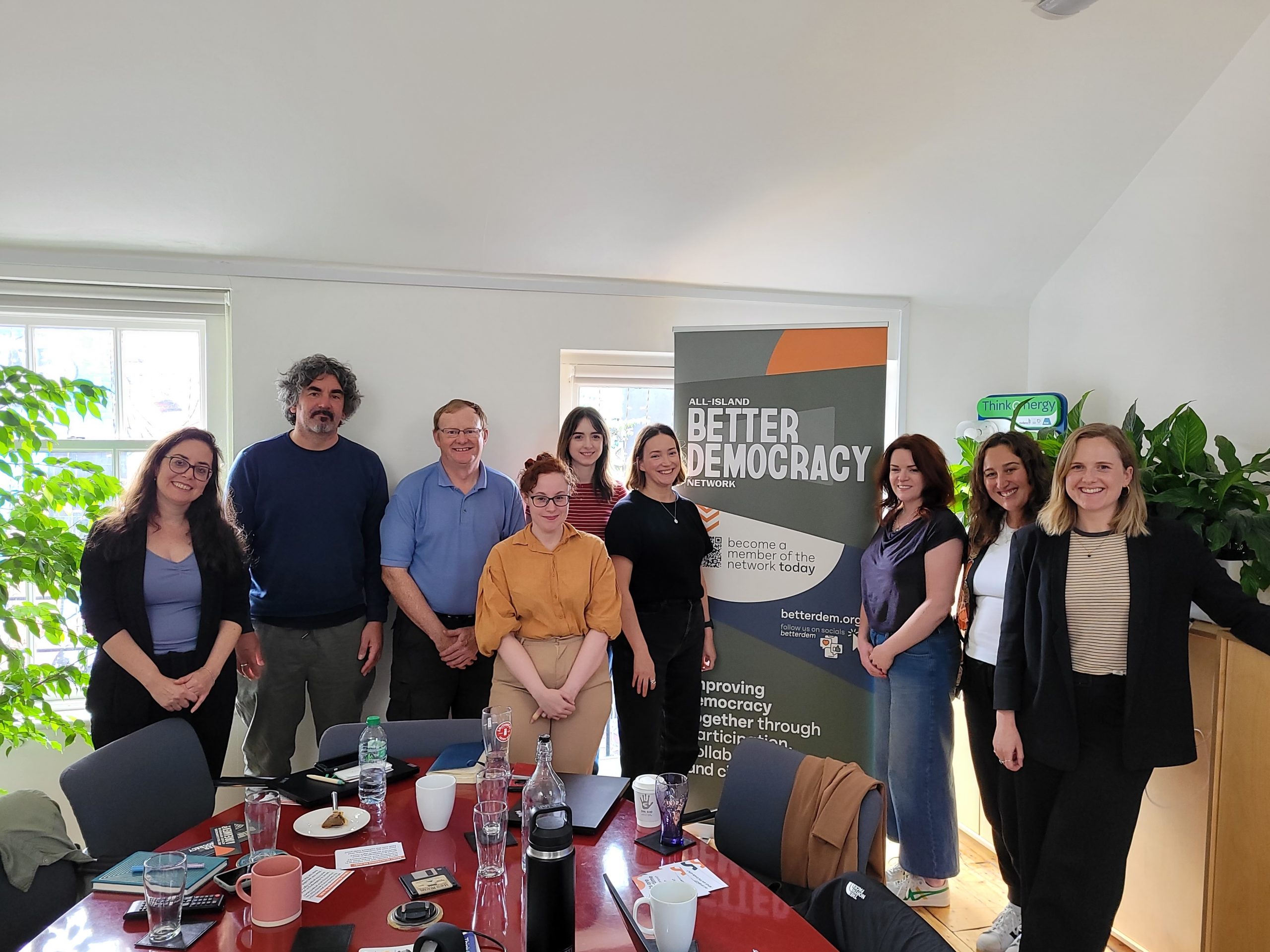 Group photo of members of the All-Island Better Democracy Network